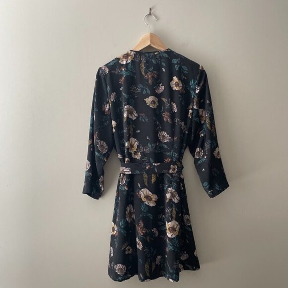 Frank & Oak Floral Black Mini Dress - Picture 6 of 13